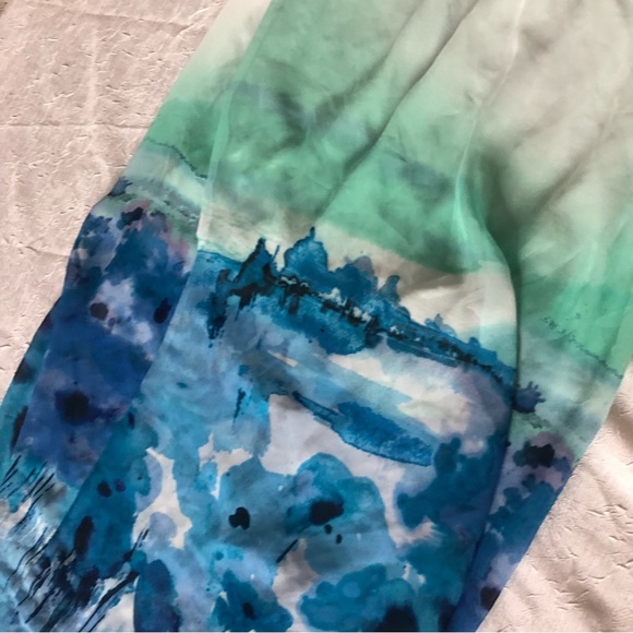 Forever 21 Strapless Watercolor Dress (Size S) - Picture 5 of 9